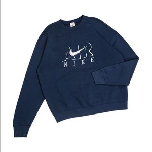 Vintage Nike Air Center Swoosh Spell Out Crewneck